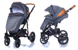 Коляска универсальная Adamex Vicco Carmel & Grey 2 в 1